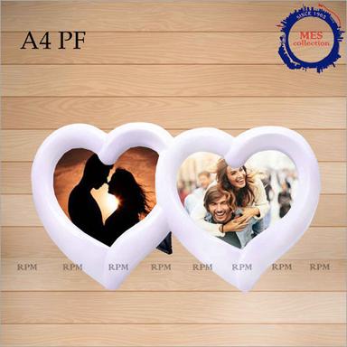 Any Color Double Heart Photo Frame