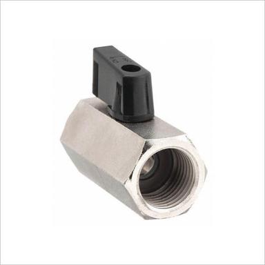 Silver Nickel Plated Mini Brass Ball Valve