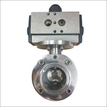 Sliver Butterfly Valves With Rotary Actuator