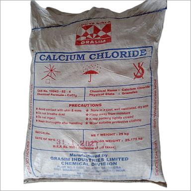 25 Kg Calcium Chloride Powder Application: Industrial