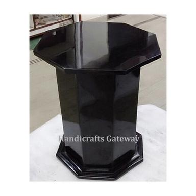 Pillar Handmade Black Solid Marble Table Base / Stand