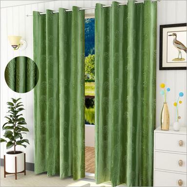 Heavy Quality Polyester Green Curtains Size: As Per Requirement