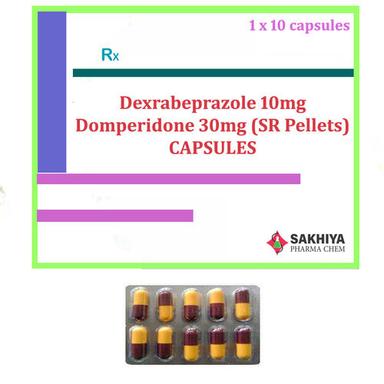  डेक्सराबेप्राज़ोल 10Mg + डोमपरिडोन 30Mg (सीनियर पेलेट्स) कैप्सूल सामान्य दवाएं