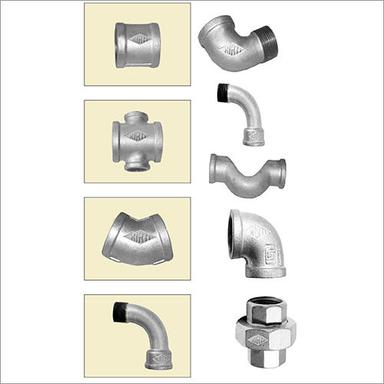 Silver Bended Pipe Fittings