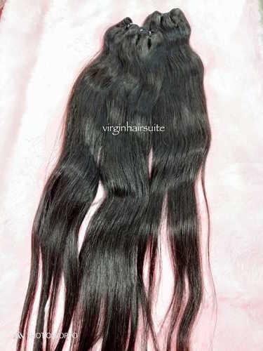Black Indian Virgin Remy Human Hairs