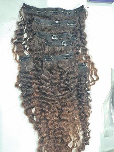 Natural Black Curly Clip Hair Extension