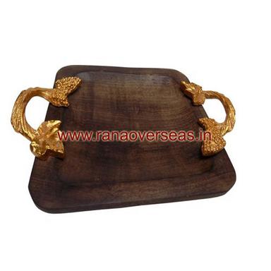 Wood Wooden Breakfast Tea Serving Tray For Household Table Wares