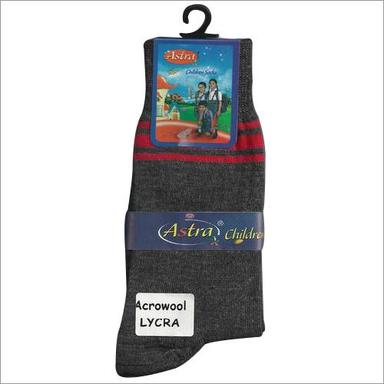 Gray Kendriya Vidyalaya Cotton Winter Socks