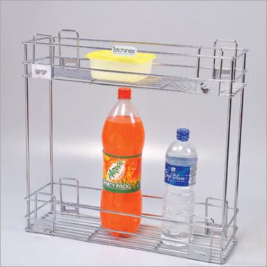 Stainless Steel Ss Double Pull Out Basket