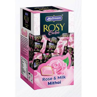 Pink Rosy Cube Rose And Milk Candy