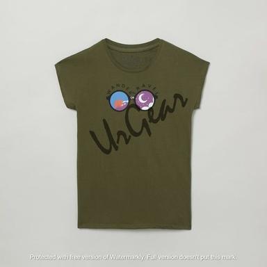 Kids Printed Green T-Shirt Age Group: Till 16 Years