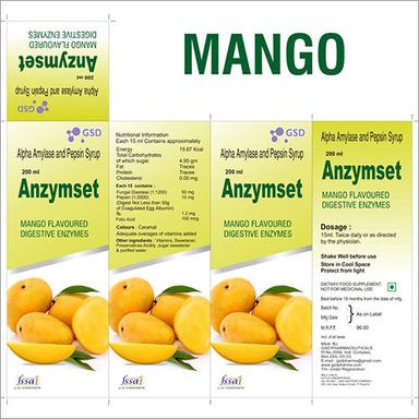 Ayurvedic Medicine Mango Flavoured Alpha Amylase And Pepsin Syrup