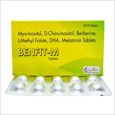 Myo-Inositol D-Chiro- Inositol Berberine L-Methyle Folate Dha Melatonin Tablets Dry Place