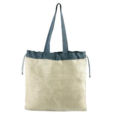 Available In All Color Soft Foldable Drawstring Closure Grocery Bag With Jute Handle