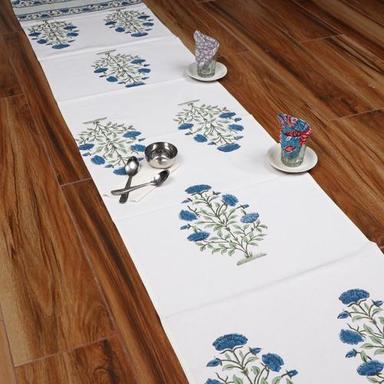 All Color Hand Block Printed Cotton Table  Runner