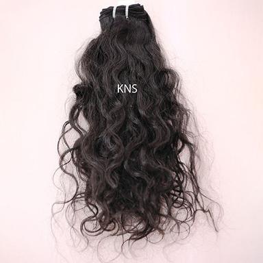Natural Colour Black And Brown Wavy Hair Extensions