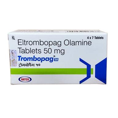  ट्रॉम्बोपाग 50 (एल्ट्रोम्बोपैग ओलामाइन 50 मिलीग्राम)