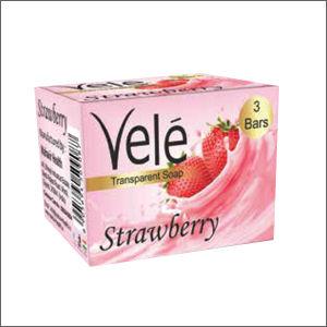 वेले पारदर्शी प्राकृतिक ग्लिसरीन स्ट्रॉबेरी साबुन