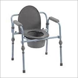 Eco-Friendly Steel Folding Bedside Commode Chair