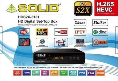 ठोस HDS2X-8181 H.265 HEVC DVB-S2X पूर्ण HD डिजिटल आईटी बॉक्स / सेट-टॉप बॉक्स