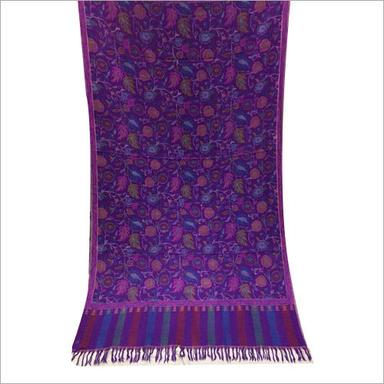 Purple Pashmina Handmade Kani Shawl