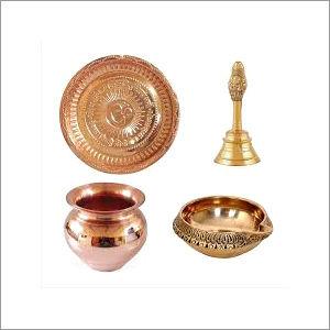 Corrosion Resistant Copper Pooja Thali Set