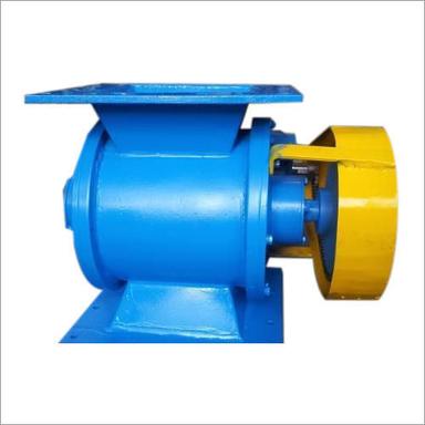 Blue And Yellow Industrial Rotary Airlock Valve