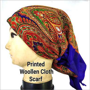 Multicolor Girls Printed Woolen Cloth Scarf