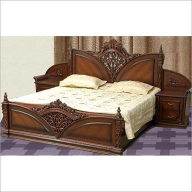 Brown Teakwood Box Bed With Storage