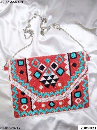 Multi Designer Handmade Boho Beaded Bag