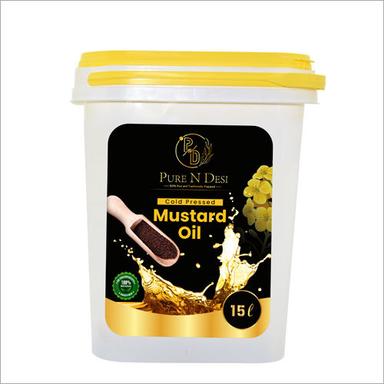 Organic Cold Pressed Mustard Oil Packaging Size: 15Kgs