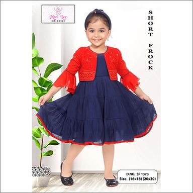 Girls Cotton Short Frock Age Group: Kids