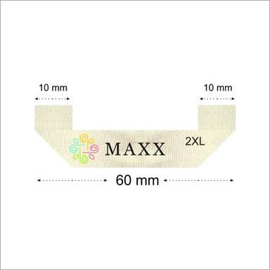 White Cotton Printed Clothing Labels