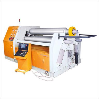 Yellow 3-4 Roll Hydraulic Plc Bending Machine