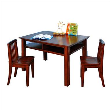  कुर्सी के साथ टिकाऊ लकड़ी की स्टडी टेबल
