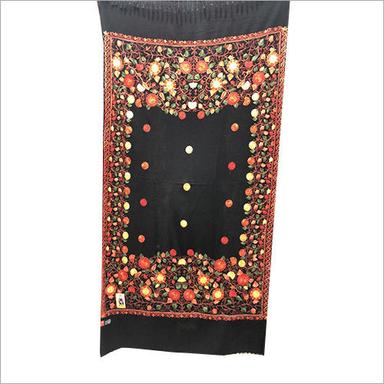 Multi Color Ladies Zari Border Booti Shawl