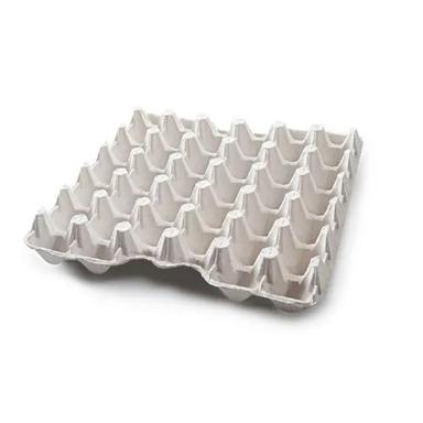White 30 Egg Paper Pulp Trays Size: Customized