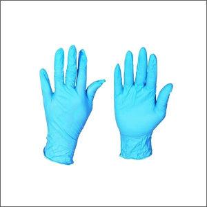 Blue Powder Free Nitrile Examination Hand Gloves