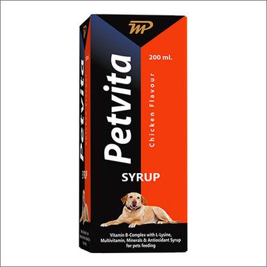 200Ml Chicken Flavour Vitamin B-Complex With L-Lysine Multivitamin Minerals And Antioxidant Syrup For Pets Feeding Ingredients: Animal Extract