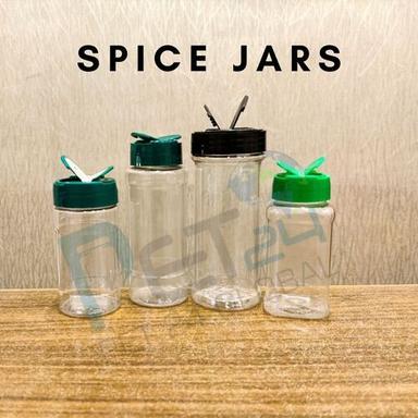 Transparent Spice Pet Jars
