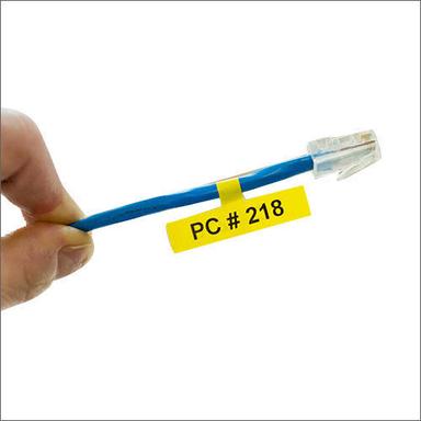 Yellow Colored Identification Labels For Cables And Wires