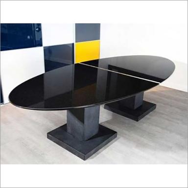 Black Granite Top Dining Table