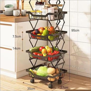 4 Layer Fruits And Vegetable Rack Application: Kitchen