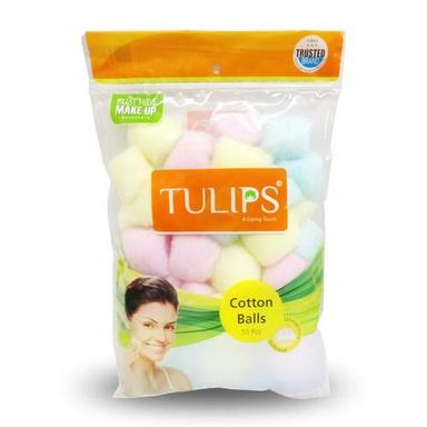 Tulips Multicolor Cotton Balls 50 Pieces Age Group: Adult