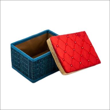 Blue-Red 7X4 Inch Mirror Fabric River Grass Box