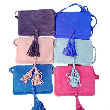 Multicolor Suede Leather Boho Bag