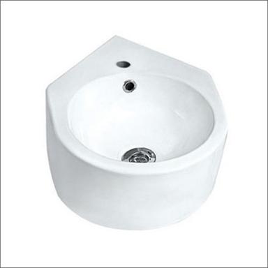 Ceramic Jaquar Wall Hung Corner White Basin