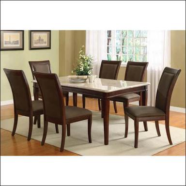 Dark Brown Granite Dining Table