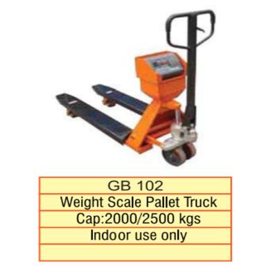 Weight Scale Pallet Trucks Application: Industrial