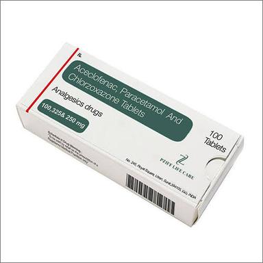  एसिक्लोफ़ेनाक पेरासिटामोल और क्लोरज़ोक्साज़ोन टैबलेट सामान्य दवाएं